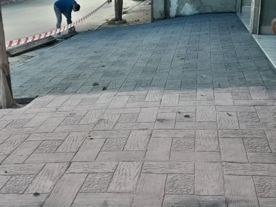 Béton imprimé 