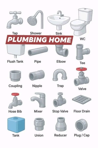 السباكة وتصليح المجاري وقنوات الصرف الصحي 